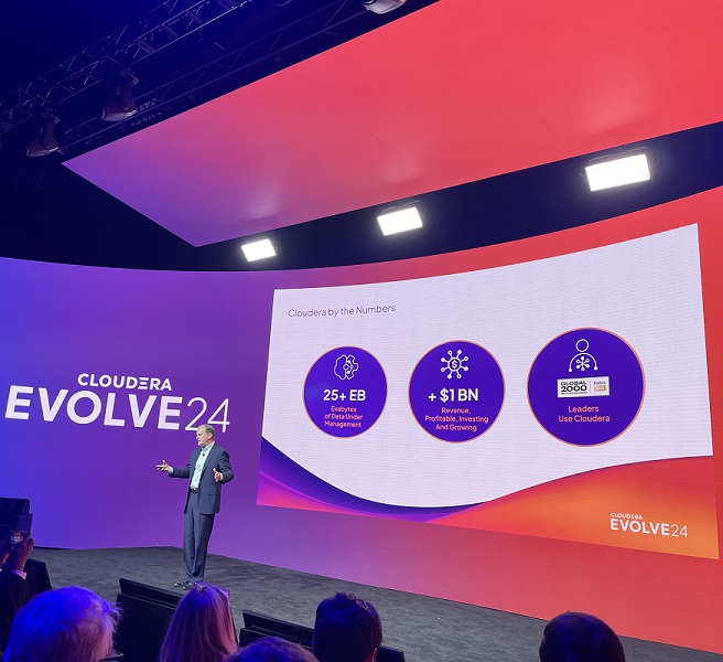 The AI News Blog met with Cloudera CEO Charles Sansbury at EVOLVE24 in New York
