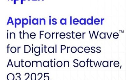 Appian named a leader in Digital Process Automation Software by research firm Forrester