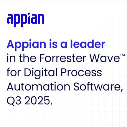 Appian named a leader in Digital Process Automation Software by research firm Forrester