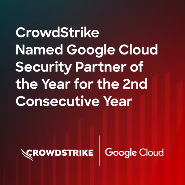 CrowdStrike named Google Cloud Security Partner of the Year for the second consecutive year