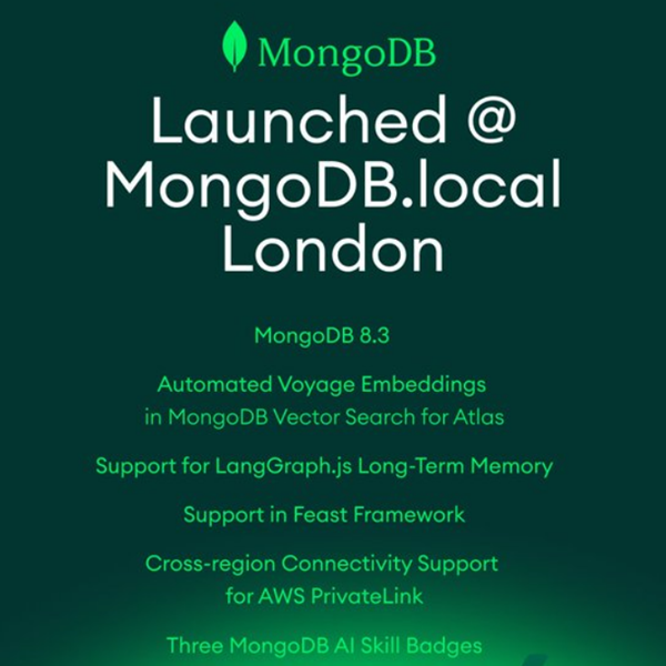 MongoDB unveils new capabilities for a unified AI data platform at MongoDB.local London